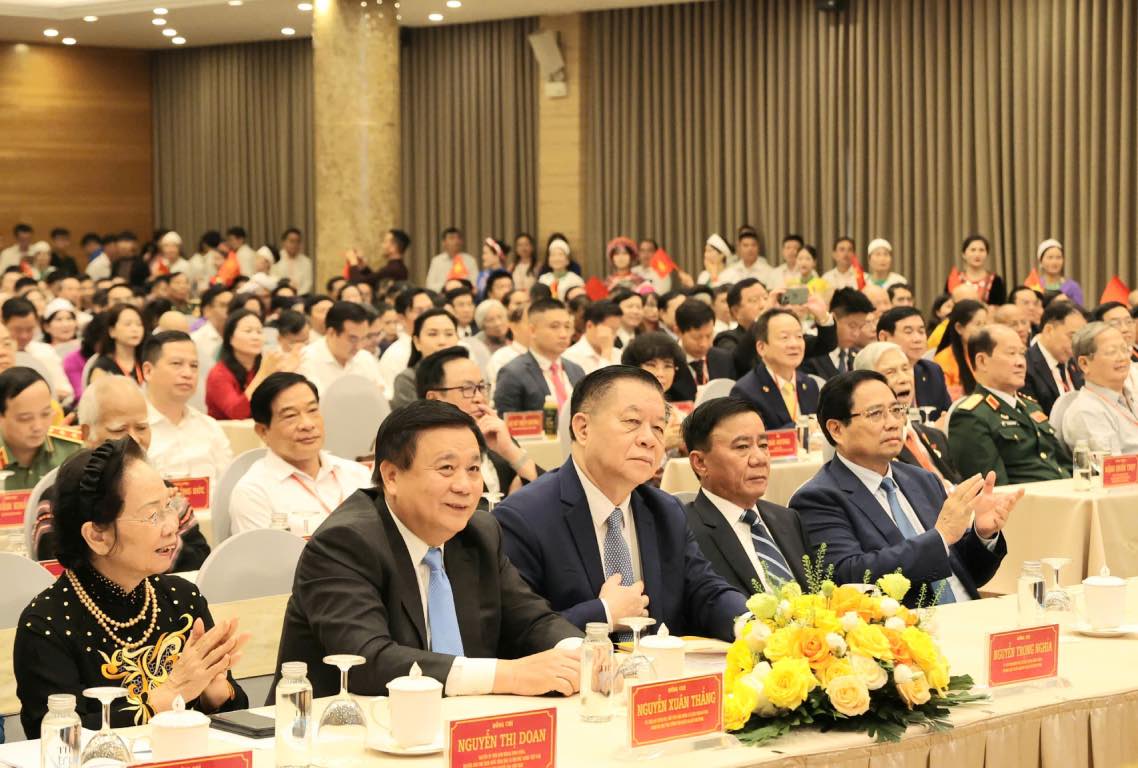 Lanh dao Dang, Nha nuoc tai buoi gap mat. Anh: Bao Han