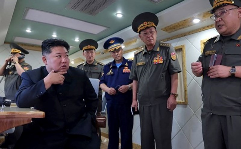 Mr. Kim Jong-un supervised the North Korean missile launch on August 23, 2025. Source: AFP