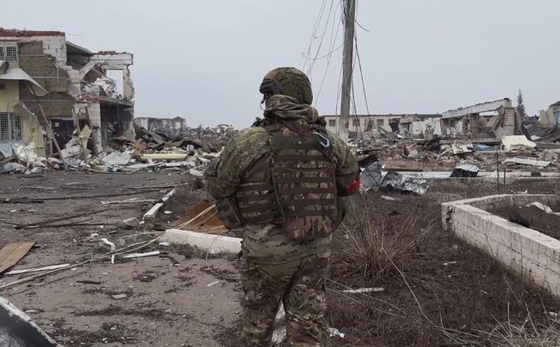 Russian soldiers in a war zone in Ukraine. Photo: Xinhua