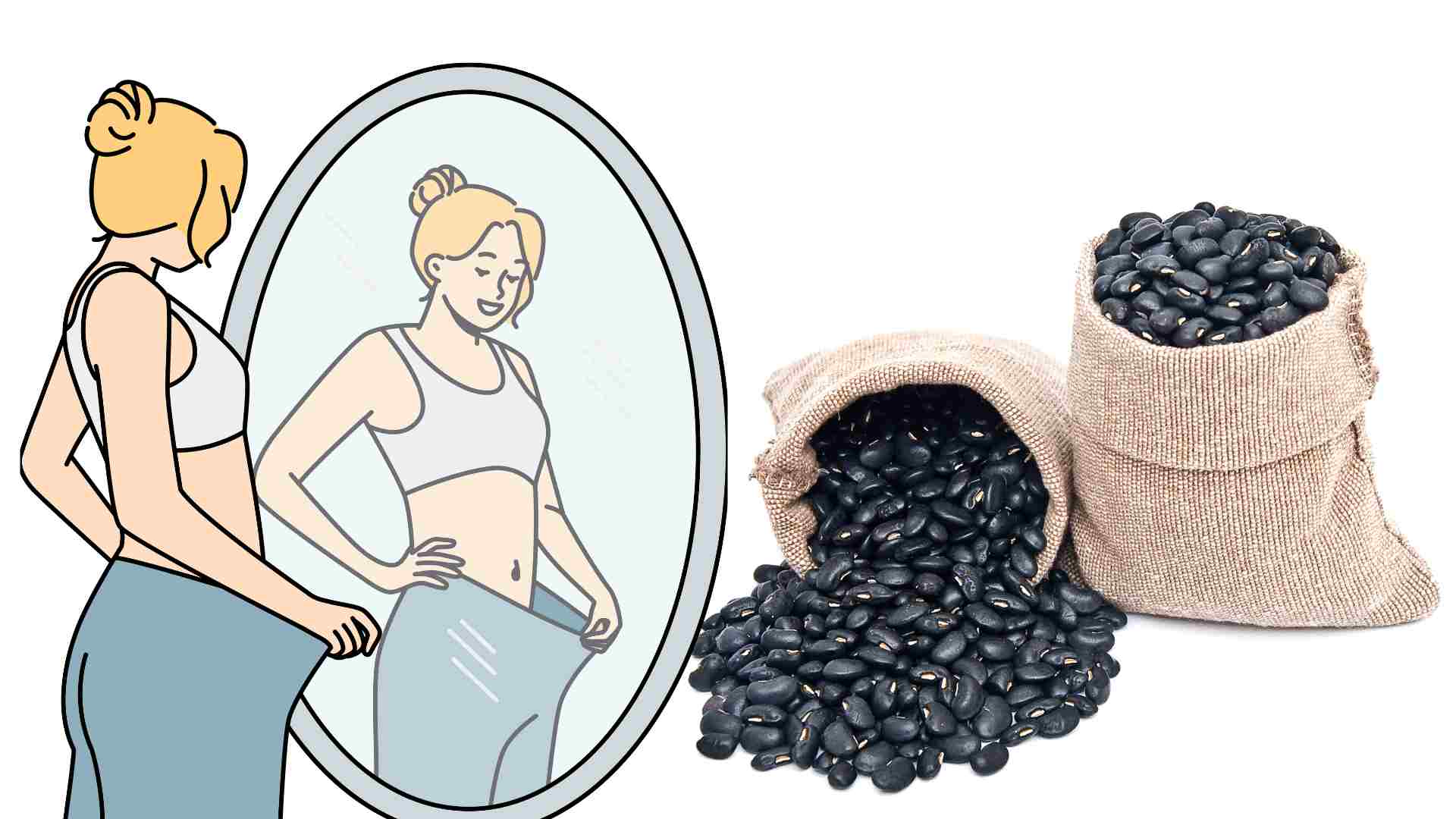 Black beans help lose weight. Graphics: Ha May