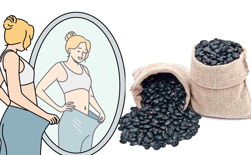 Black beans help lose weight. Graphics: Ha May