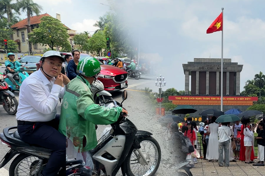 People crowded to watch the parade, motorbike taxi drivers exploded, income increased 5 times compared to normal