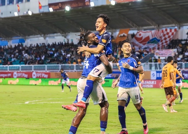 Cau lac bo Becamex TPHCM tai V.League 2025-2026. Anh: BFC