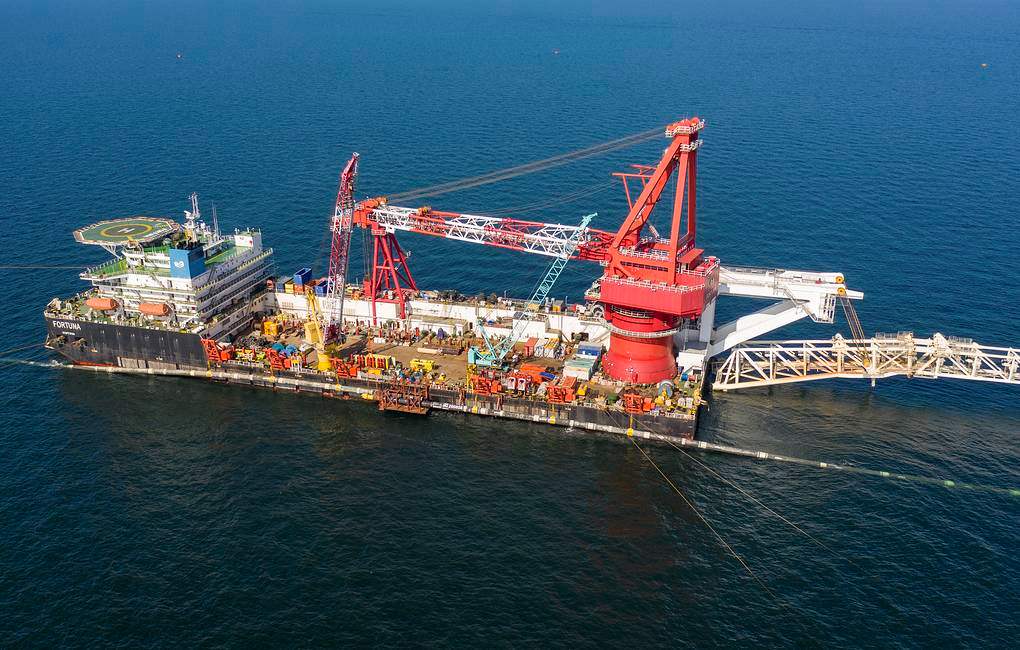 Nord Stream 2 hoan thanh xay dung vao ngay 10.9.2021. Anh: Nord Stream 2 AG