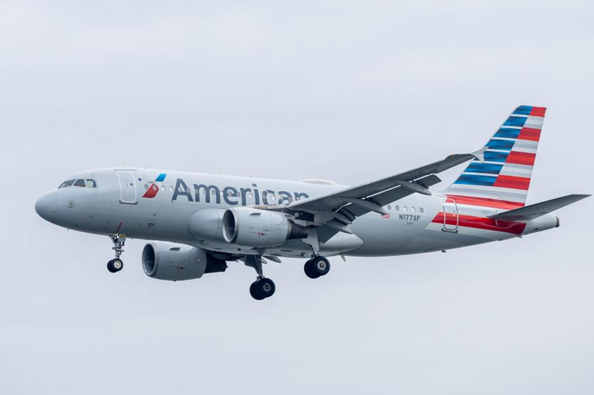 아메리칸 항공 여객기. 사진: 신화통신