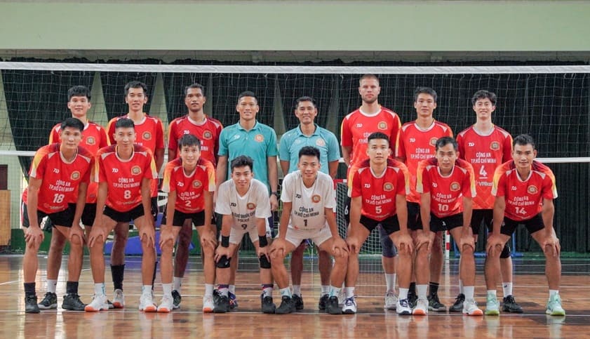 人民公安男子チームは、2025年国際警察バレーボール選手権で優勝することを目標としています。写真:CATPHCM