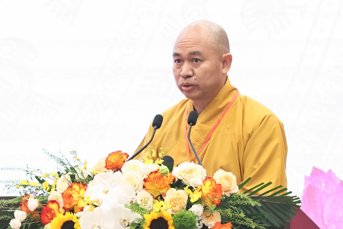 Venerable Thich Duc Thien - Vicepresidente y Secretario General del Consejo Ejecutivo de la Iglesia Budista de Vietnam. Foto: Quang Vinh