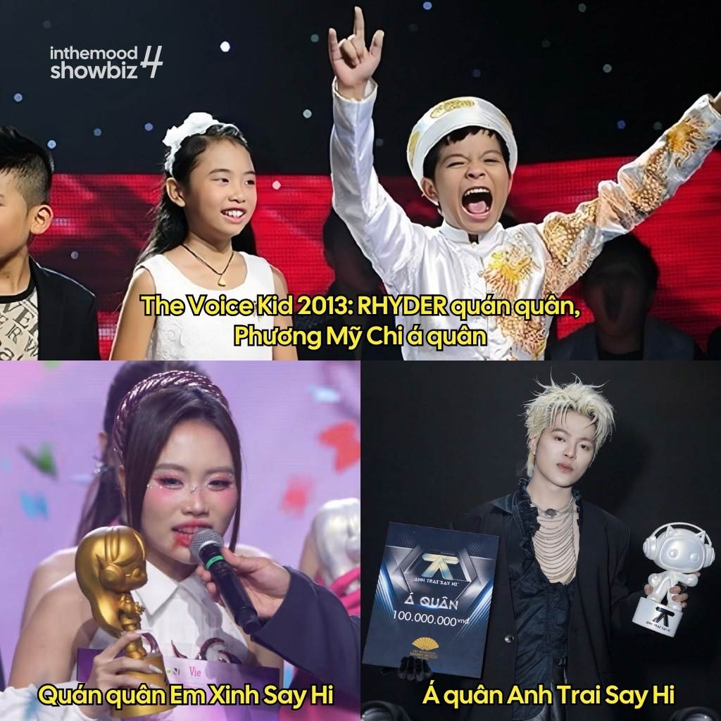 Anh Phuong My Chi va Quang Anh (Rhyder) gay chu y. Anh chup man hinh