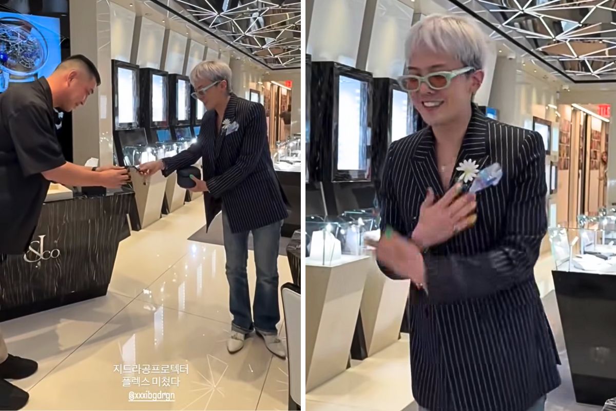 G-Dragon gives luxury watches to the bodyguards. Photo: cut from video