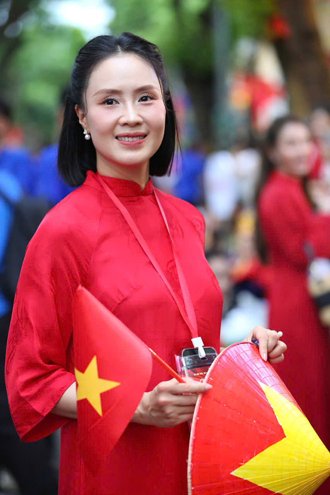 Hong Diem rang ro trong buoi tong hop luyen dieu binh, dieu hanh lan thu hai ngay 24.8. Anh: Huyen Chi