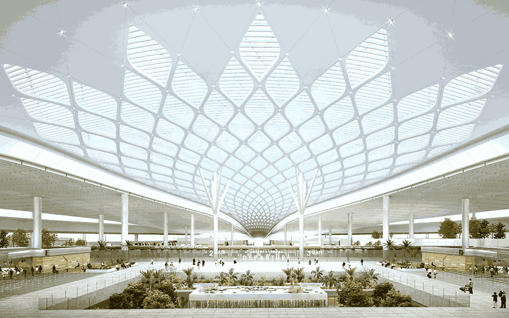 Perspective of Long Thanh airport passenger terminal. Photo: ACV