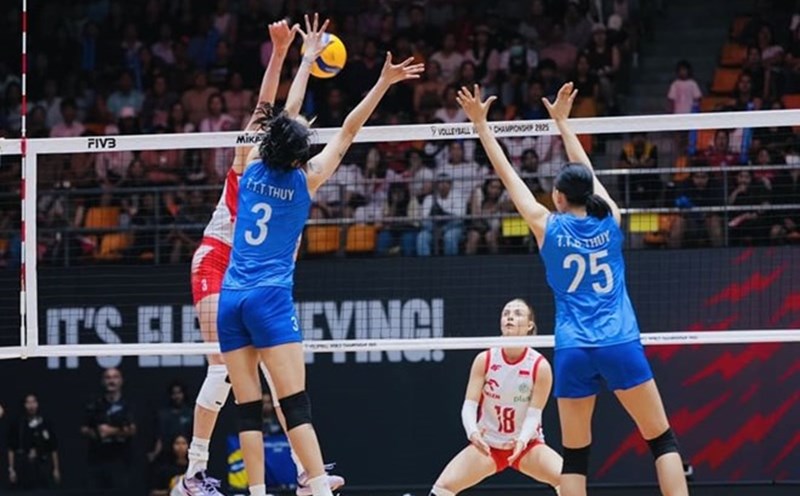 The Vietnam women's volleyball team will meet Germany in the group stage of the 2025 World Championship. Photo: VFV