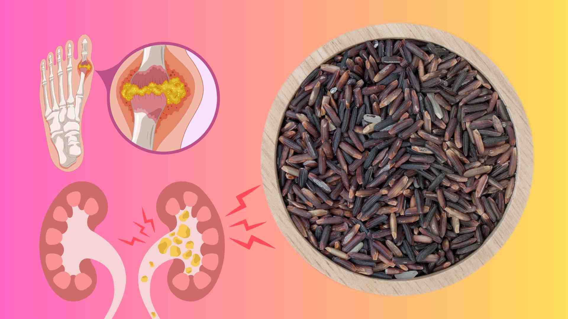 Tips for the golden time to eat brown rice to help lower uric acid most effectively. Graphics: Huyen Trang