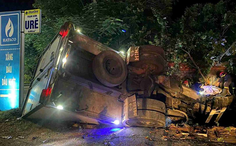 Scene of the accident in Dak Lak. Photo: Provided by the police