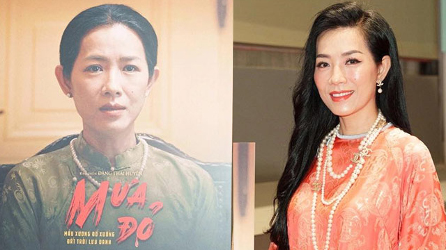 Chau Ha Yen Nhi in the movie "Red Rain". Photo: Character provided