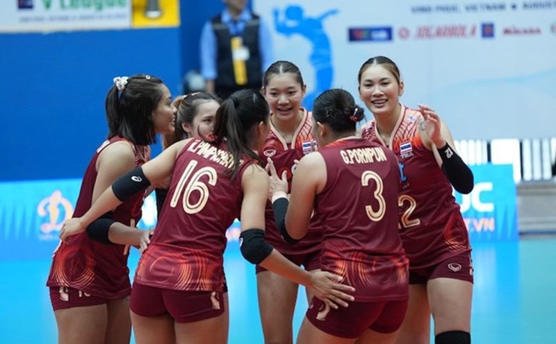 The Thai women's volleyball team has qualified for the next round of the 2025 World Championship. Photo: Chi Tran