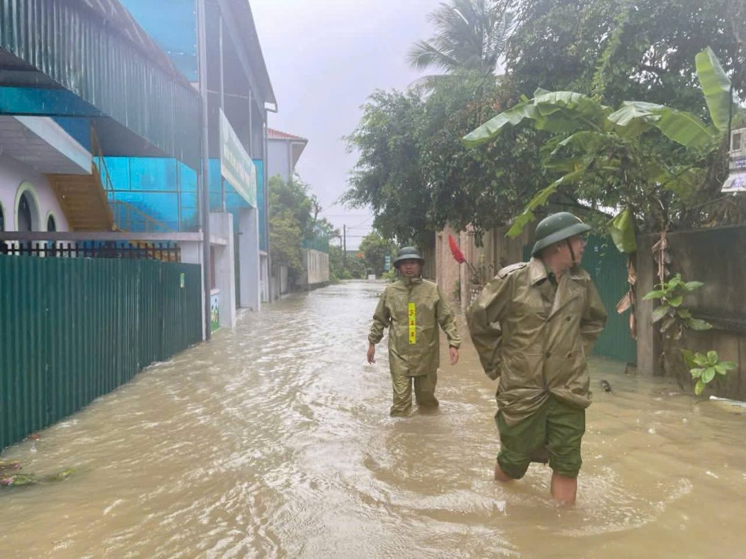 Nuoc ngap tai phuong Vung Ang, Ha Tinh. Anh: Tran Tuan