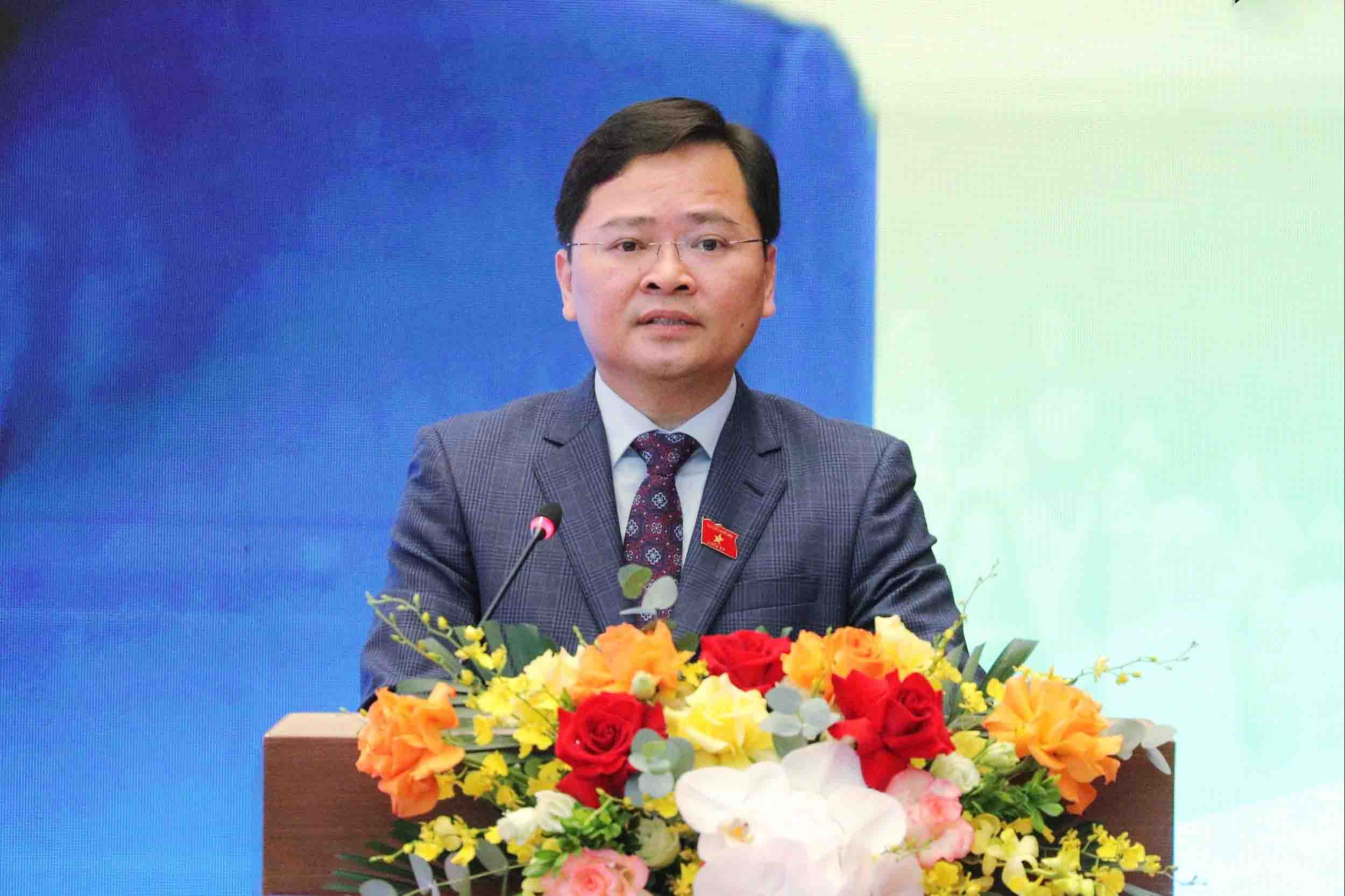 Chairman of the National Assembly Youth Union Nguyen Anh Tuan said that AIPA Roadshow in Vietnam is an opportunity for Vietnamese youth to directly exchange and learn with international friends... Photo: Ho Long.