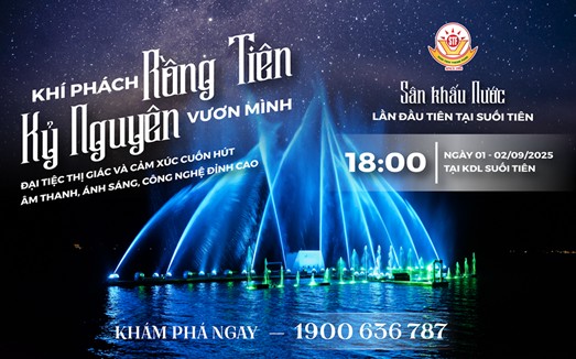 Show nghe thuat tri an dien ra vao 18h00 tu ngay 29.8, dac biet vao dem ngay 1 va ngay 2.9. Anh: Suoi Tien