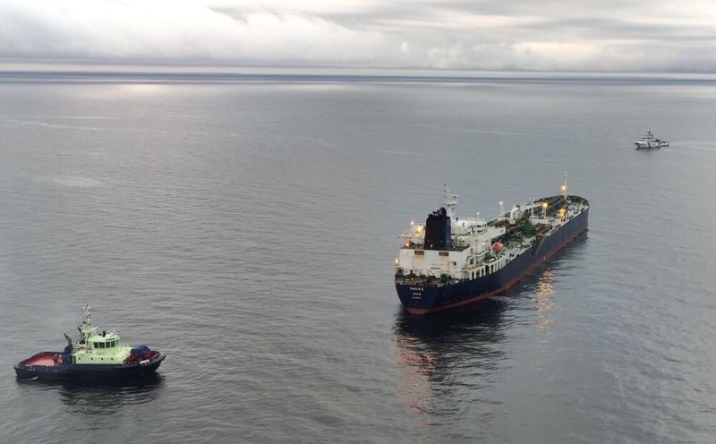 The Eagle S is the prime suspect in the cable break in the Baltic Sea. Photo: Finnish Border Guard