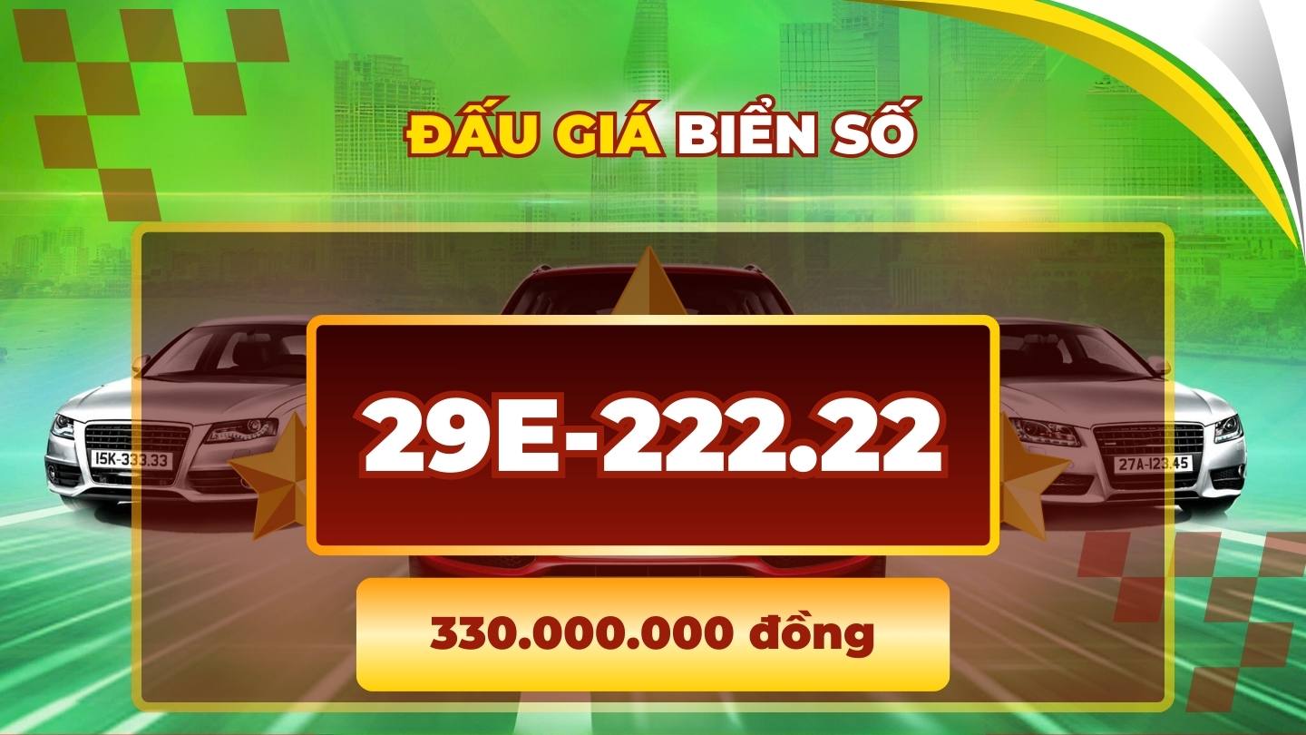 Surprised by the extremely low price of license plate 29E-222.22 in the auction on August 25