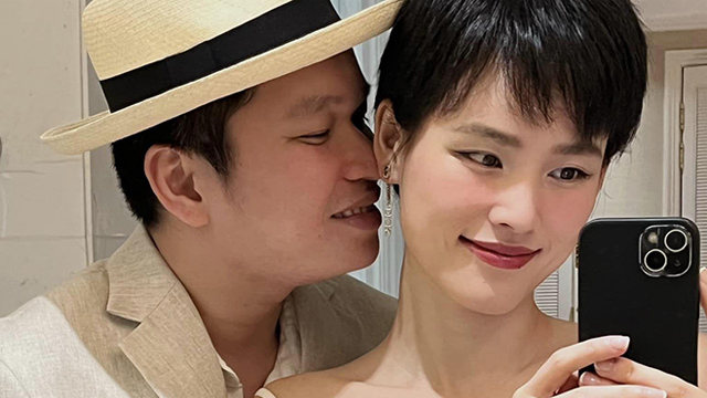 Tuyet Lan gave birth to her first daughter at the age of 35. Photo: Character provided