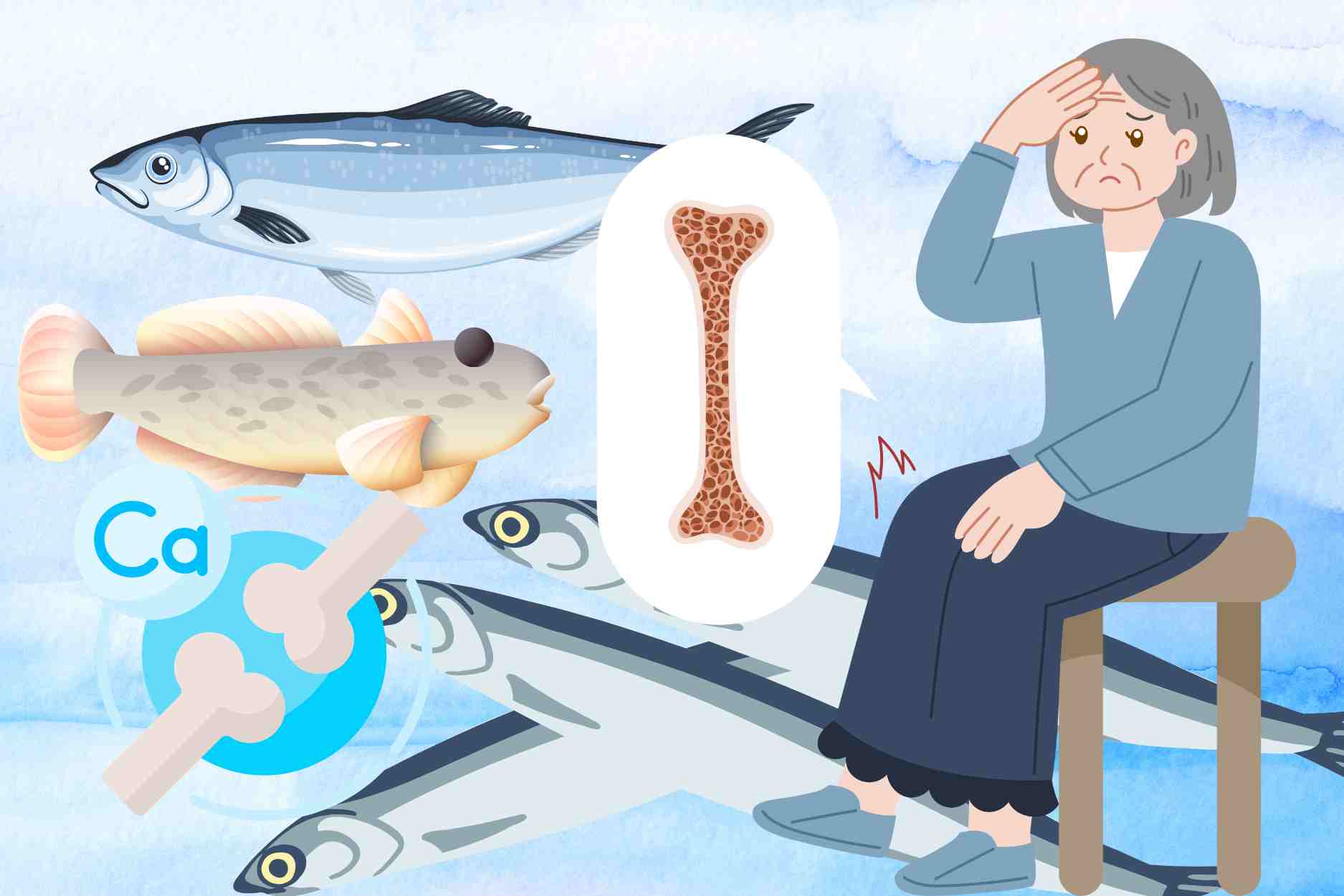 How to eat fish to supplement calcium, prevent osteoporosis in the elderly
