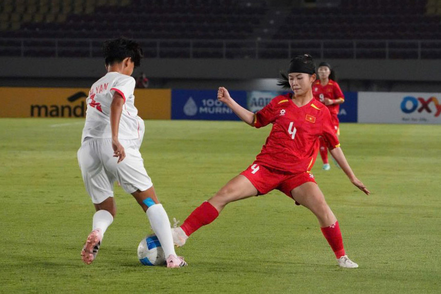U16 nu Viet Nam tao ra the tran tot. Anh: PSSI