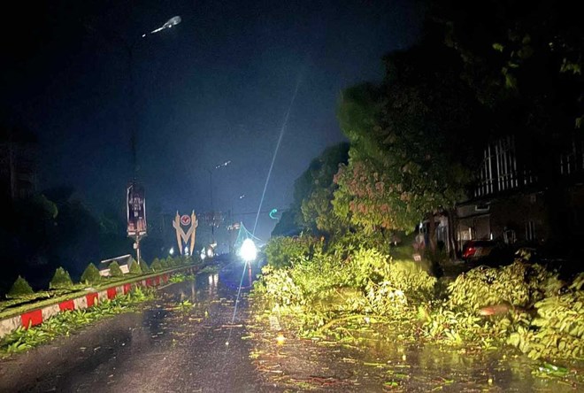 Những hình ảnh tan hoang, đổ nát tại Nghệ An sau khi bão số 5 càn quét