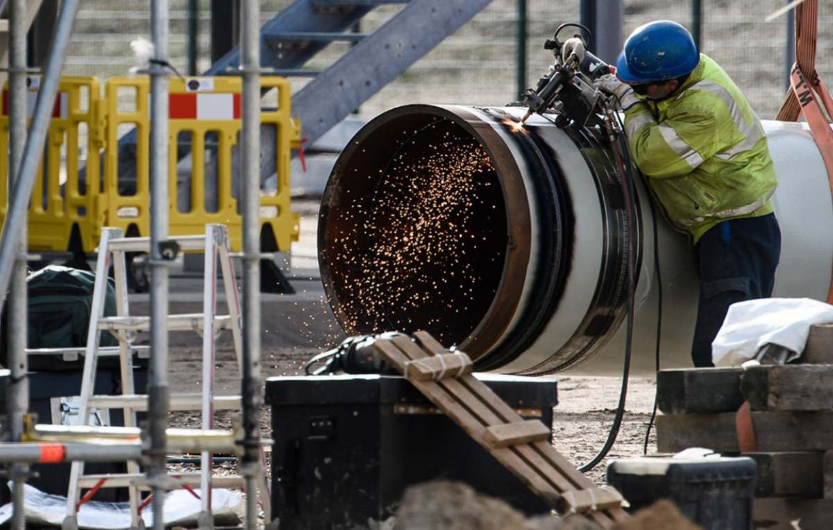 Nord Stream 2 pipeline under construction. Photo: TASS
