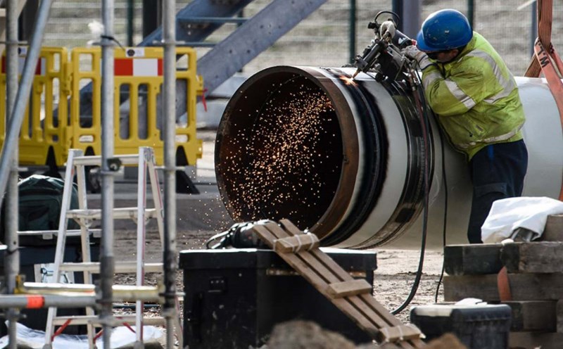 Nord Stream 2 pipeline under construction. Photo: TASS