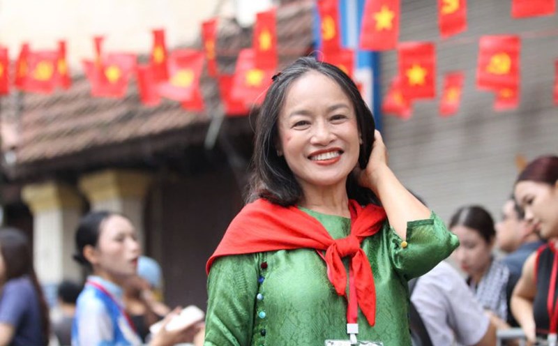 Meritorious Artist Tu Oanh. Photo: Huyen Chi