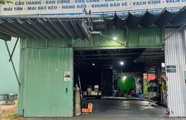 ダナン市ホアカイン区の生産工場。写真:住民提供