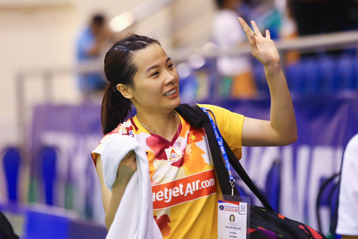 Nguyen Thuy Linh had an impressive victory at the badminton World Championship. Photo: Thanh Vu