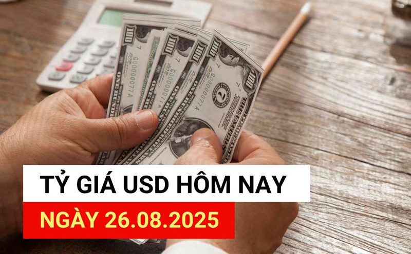 USD exchange rate today, August 26, 2025.