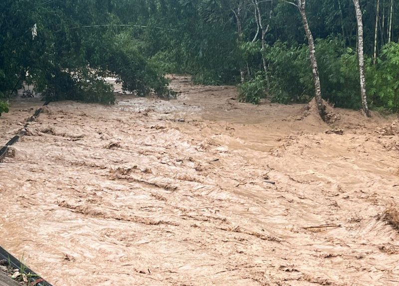 Thanh Hoa省ソンディエン村で洪水が猛威を振るう。写真:Quynh Tram