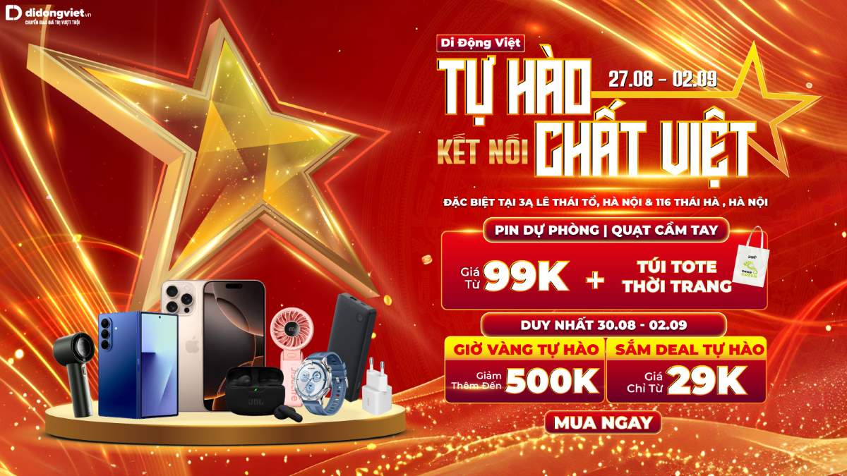 The shopping atmosphere is heating up before the September 2 holiday. Grasping this need, Di Dong Viet will implement the program "Proud to connect Vietnamese qualities" across the system. Photo: Loan Tran