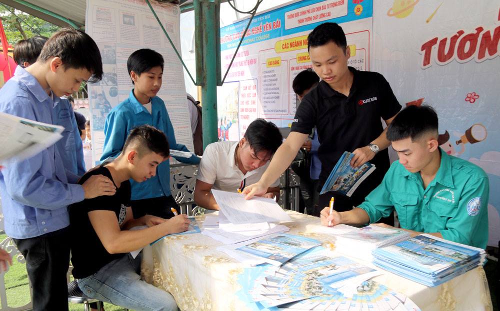 The quality of labor in Lao Cai after vocational training will increase. Photo: Lao Cai Information Portal