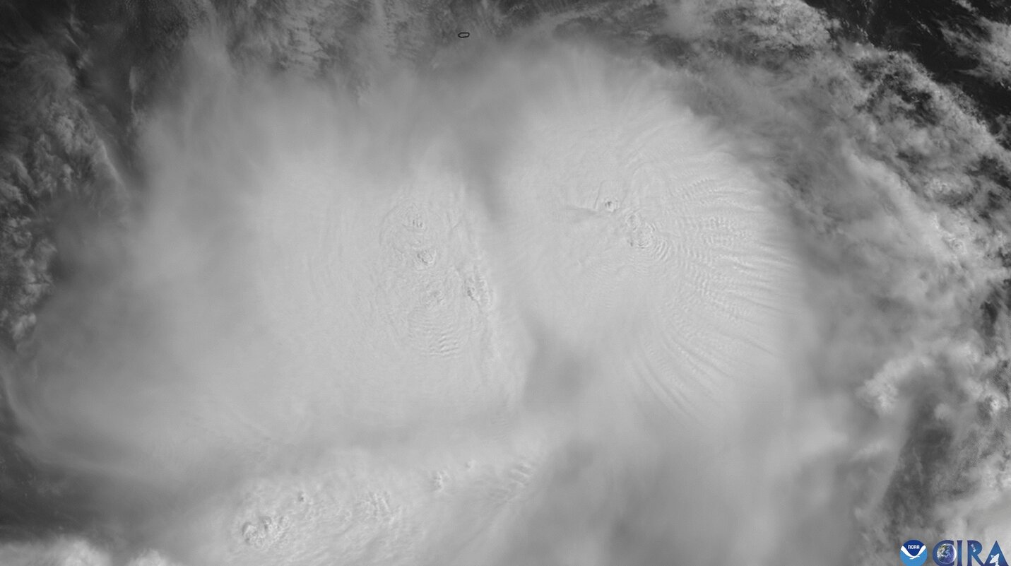 Tormenta Juliette en las aguas del Pacifico. Foto: NOAA