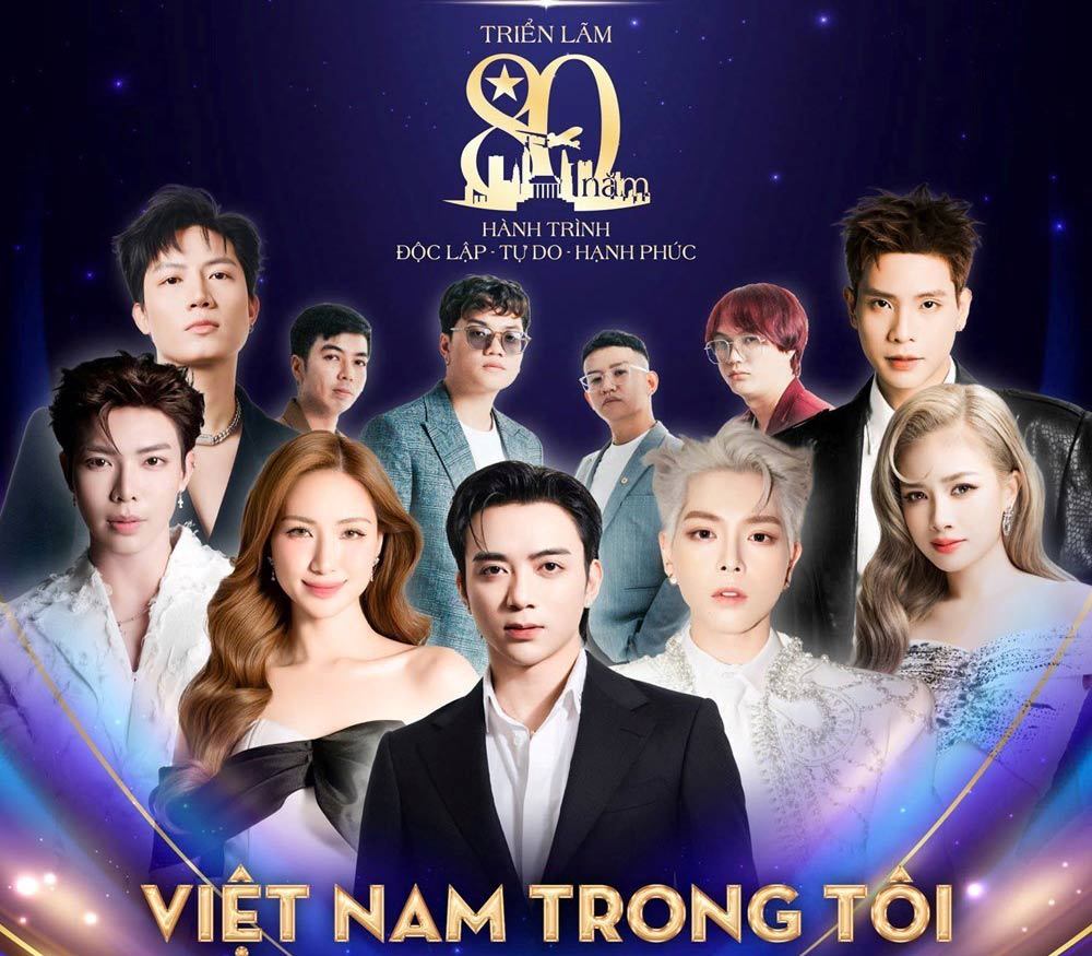 Artists present in the concert "Vietnam in Me". Photo: Provided by the organizing committee