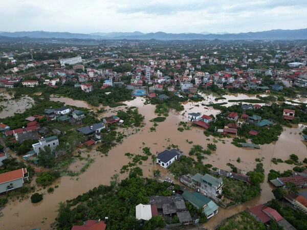 2024年9月の台風3号後の旧Bac Giang県(現在はBac Ninh省に属)のソンドン地区での洪水。写真:ヴァン・チュオン
