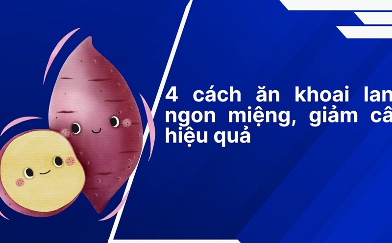 Boiled sweet potatoes not only support digestion, but also help lose weight effectively. Graphic photo: Huong Son