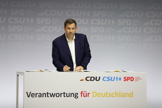 독일 부총리 라스 클링베일. 사진: 신화통신