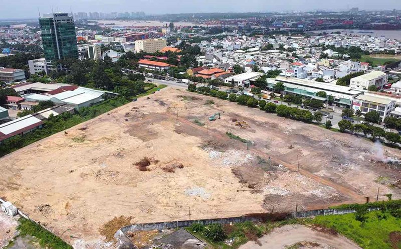 Clearing the site of Bien Hoa 1 Industrial Park, Tran Bien Ward, Dong Nai Province. Photo: HAC