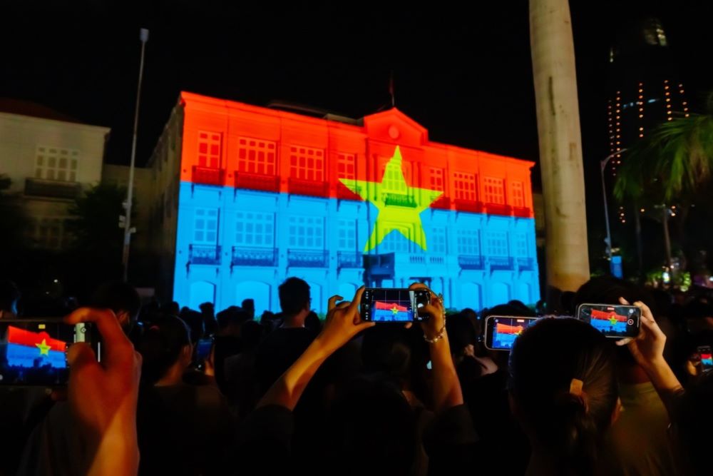 Da Nang will organize a special art program on the Han River on the evening of September 2. Photo: Da Nang Museum