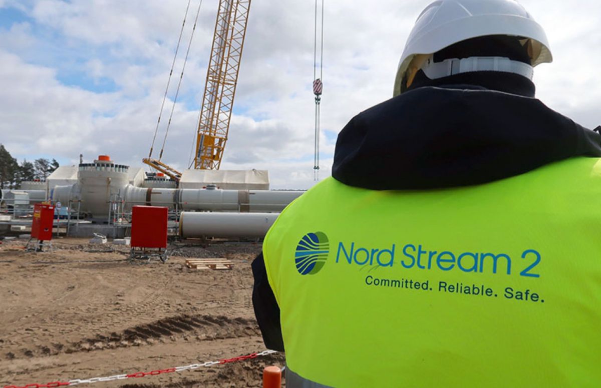 Nord Stream 2 trong qua trinh xay dung. Anh: TASS