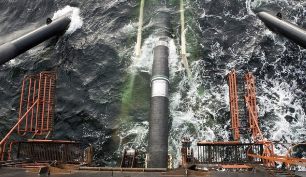 El gasoducto Nord Stream 2 en construccion. Foto: Gazprom