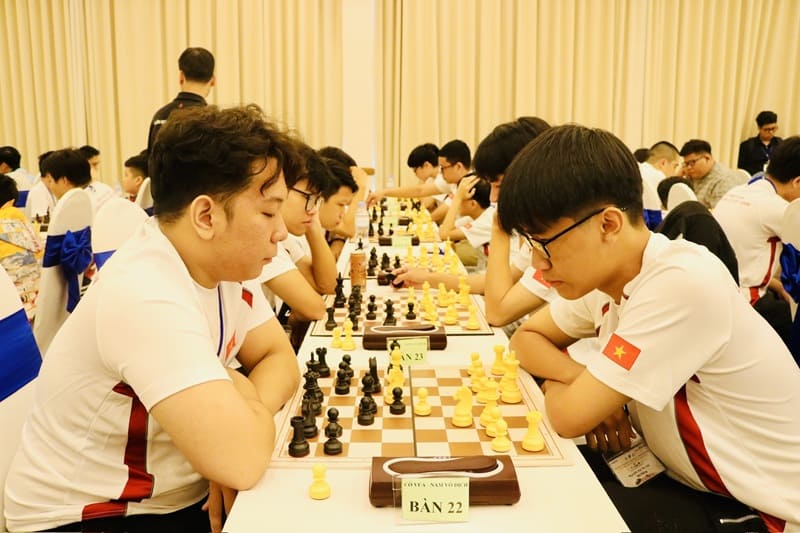 Players competing in the 2025 National Chess Tournament. Photo: Minh Thang