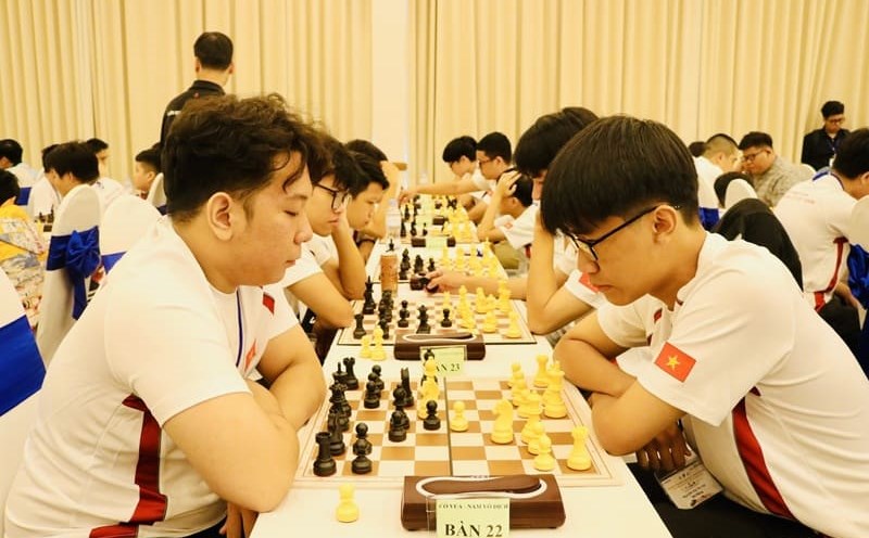 Players competing in the 2025 National Chess Tournament. Photo: Minh Thang