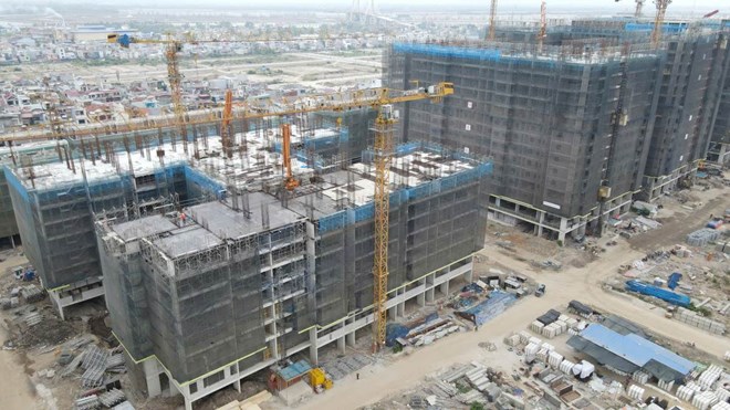 ハイフォン市の社会住宅プロジェクトが実施中です。写真:マイ・チー